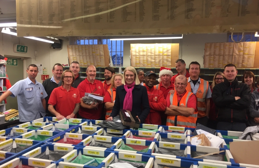 Amanda Milling MP at the Rugeley Depot