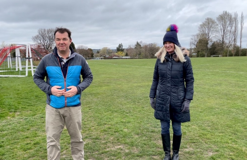 Amanda Milling MP with Guy Opperman MP who launched the tenforten challenge 