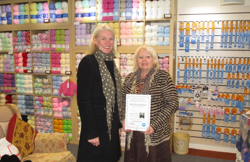 Amanda Milling at Sheepcraft Yarns in Hednesford