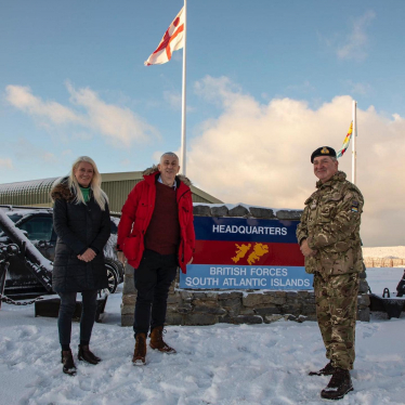 Amanda Milling in Falklands 