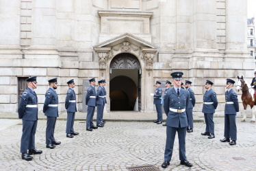 Service to mark the historic day that the British naval taskforce was dispatched to the Falklands. 