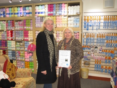 Amanda Milling at Sheepcraft Yarns in Hednesford